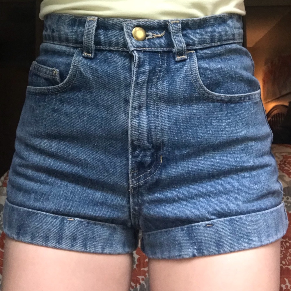american apparel cuff shorts